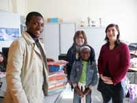Jeannot Kassa et Florence Freu à l'École Flachat